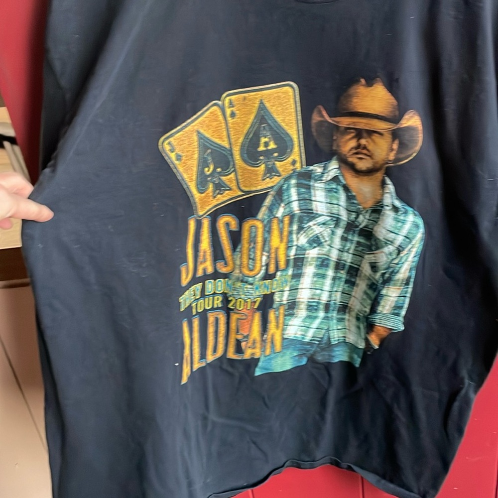 Jason Aldean 2017 concert t-shirt They Don’t Know Tour